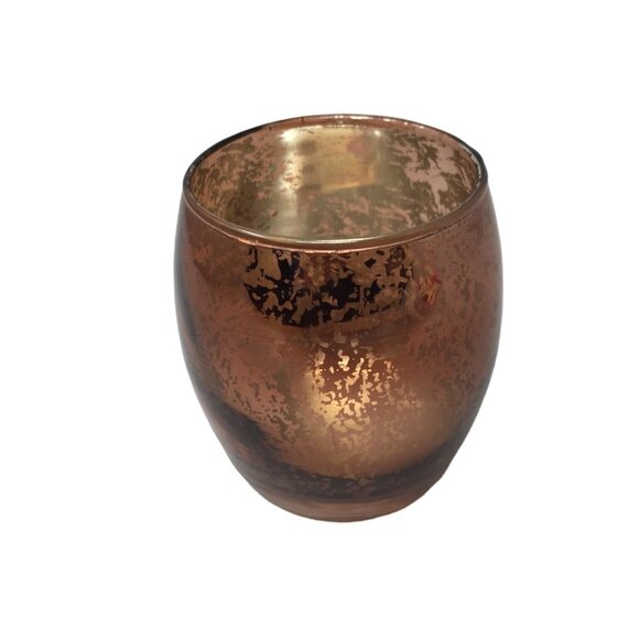 Copper Colored Candle Holder- about 3.5 inches tall - Picture 2 of 9